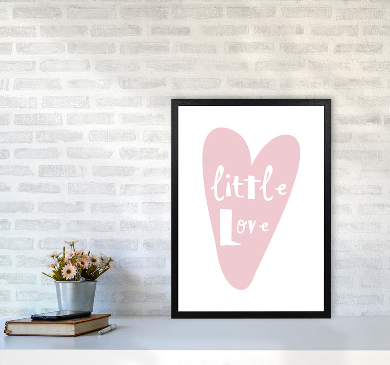 Little Love Heart Framed Nursey Wall Art Print A2 White Frame