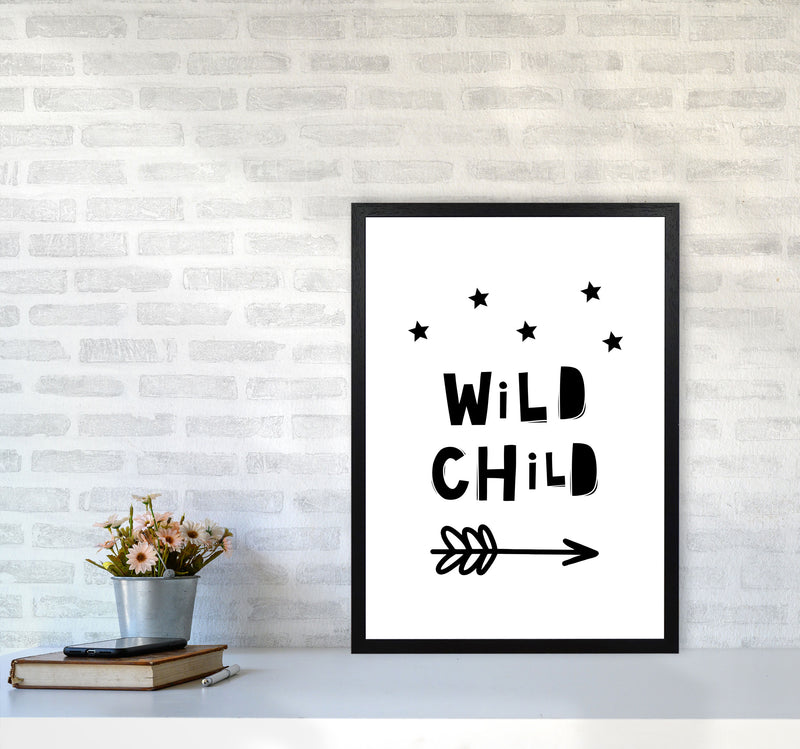Wild Child Scandi Modern Print A2 White Frame