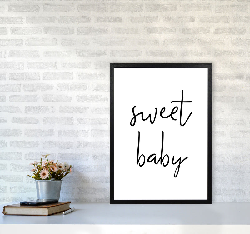 Sweet Baby Modern Print A2 White Frame