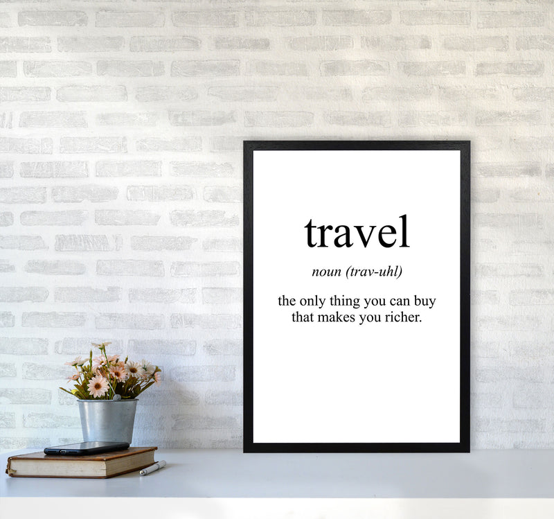 Travel Modern Print A2 White Frame