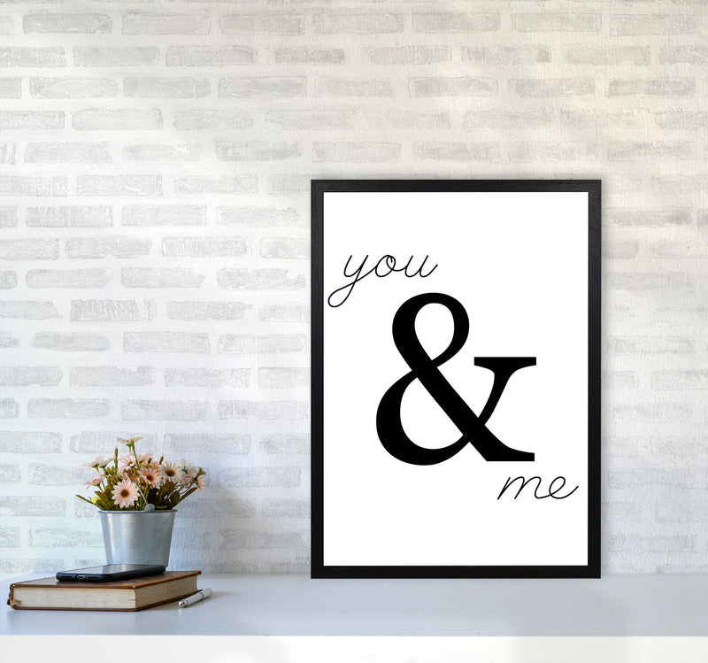 You & Me Modern Print A2 White Frame