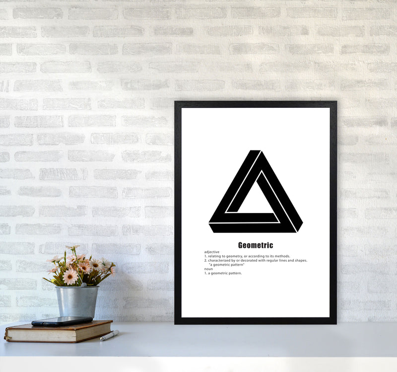 Geometric Meaning 4 Modern Print A2 White Frame