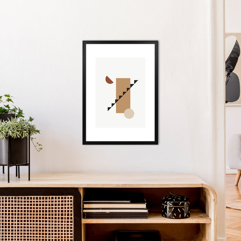 Mica Sand Stairs N22  Art Print by Pixy Paper A2 White Frame