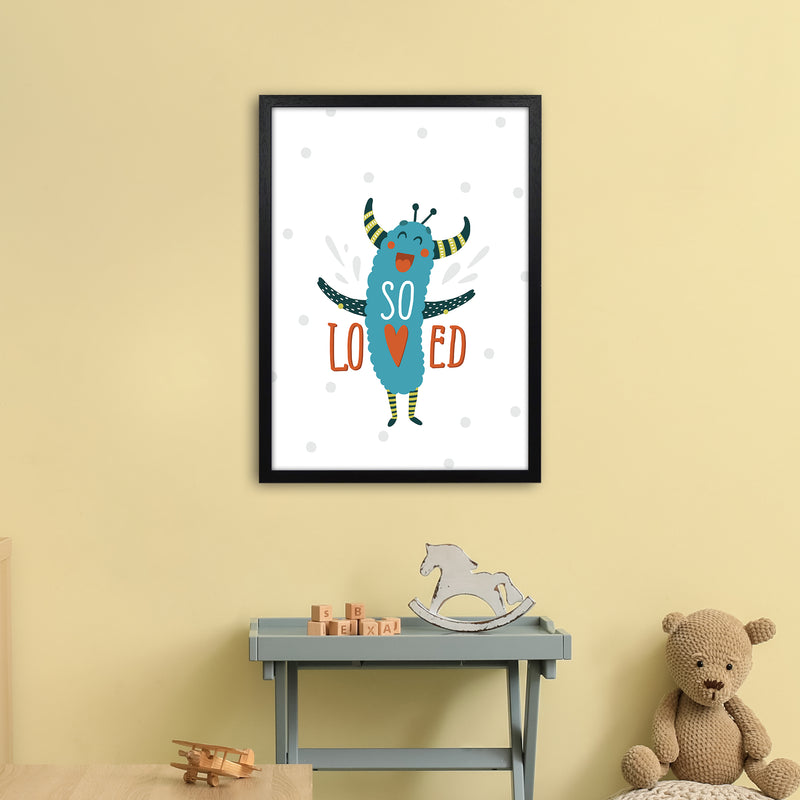 Little Monsters So Loved  Art Print by Pixy Paper A2 White Frame