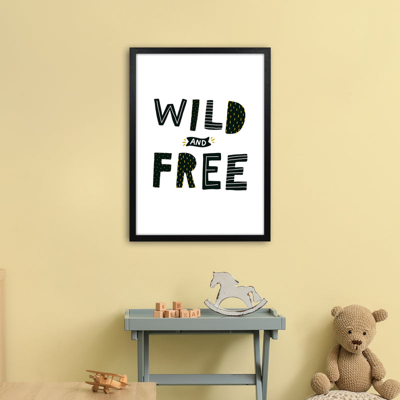 Wild And Free  Art Print by Pixy Paper A2 White Frame