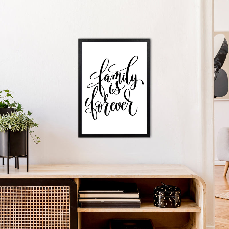 Family Is Forever  Art Print by Pixy Paper A2 White Frame