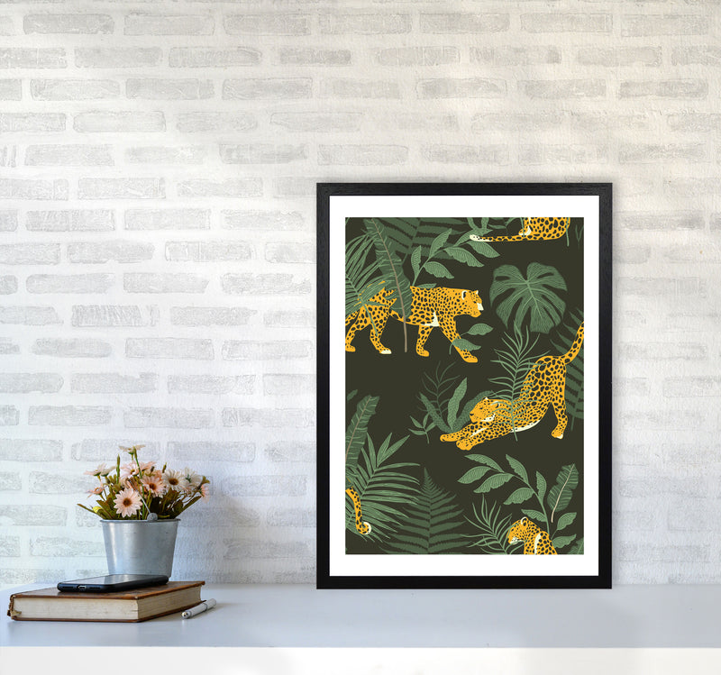 Wild Collection Cheetah Art Print by Pixy Paper A2 White Frame