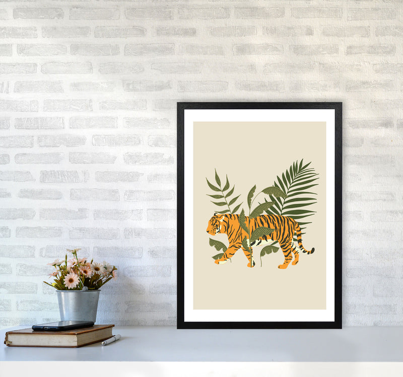 Wild Collection Tiger Art Print by Pixy Paper A2 White Frame