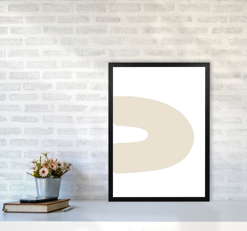 Inspired Side Beige Rainbow Art Print by Pixy Paper A2 White Frame