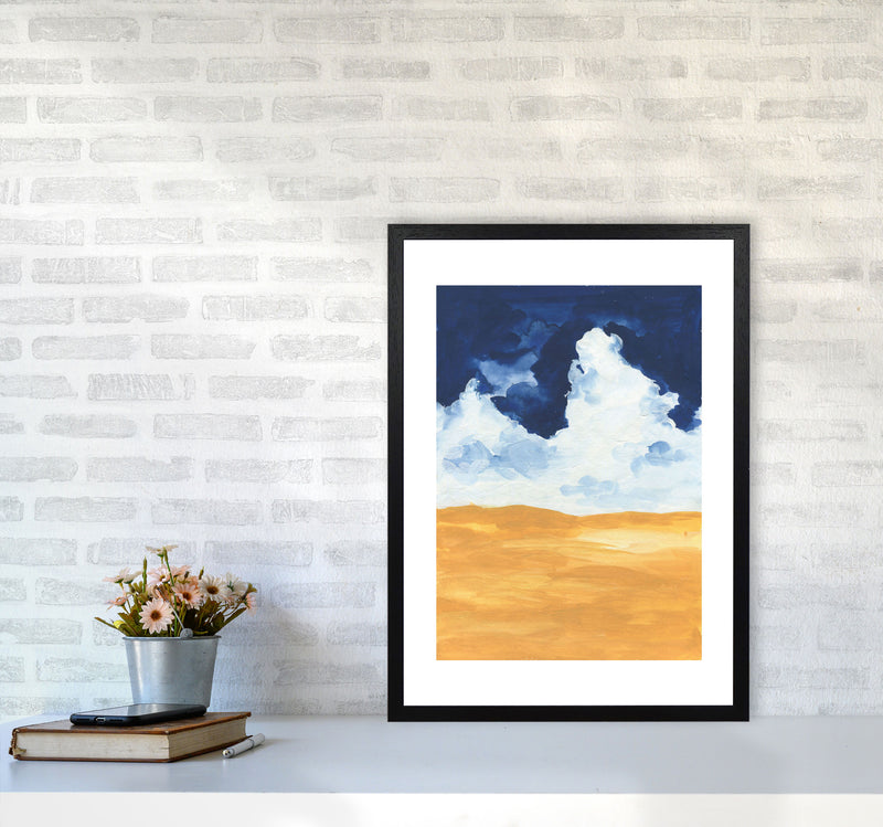 Horizon Abstract Clouds  Art Print by Pixy Paper A2 White Frame