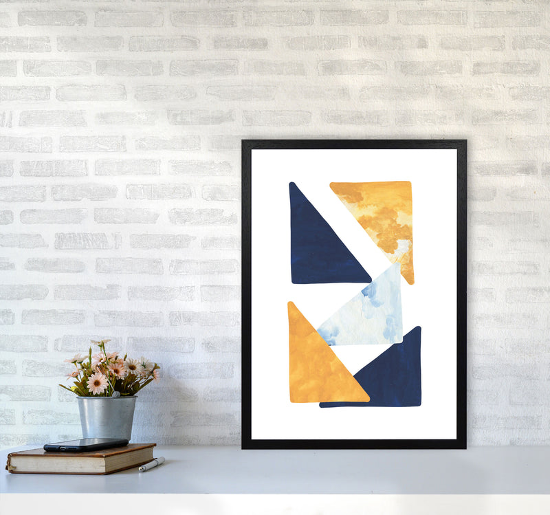 Horizon Abstract Triangles  Art Print by Pixy Paper A2 White Frame