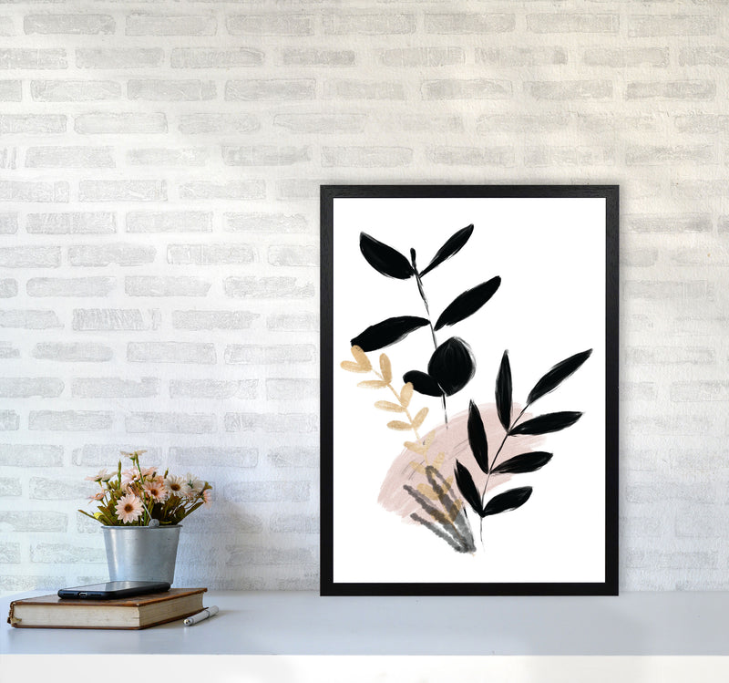 Delicate Floral 01 Art Print by Pixy Paper A2 White Frame