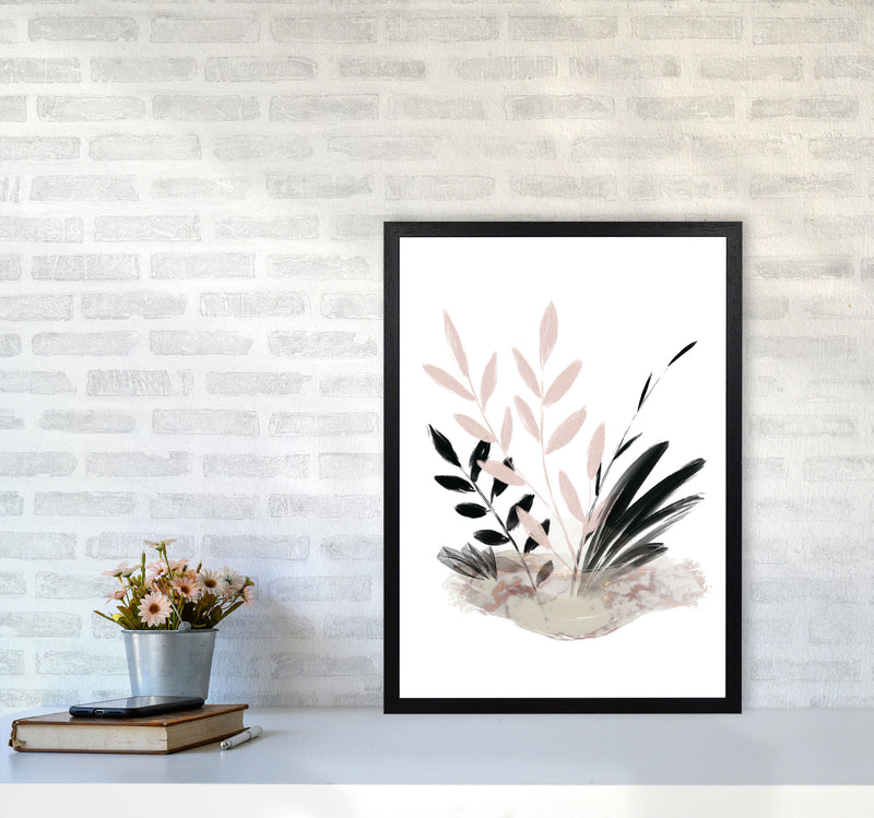 Delicate Floral 05 Art Print by Pixy Paper A2 White Frame