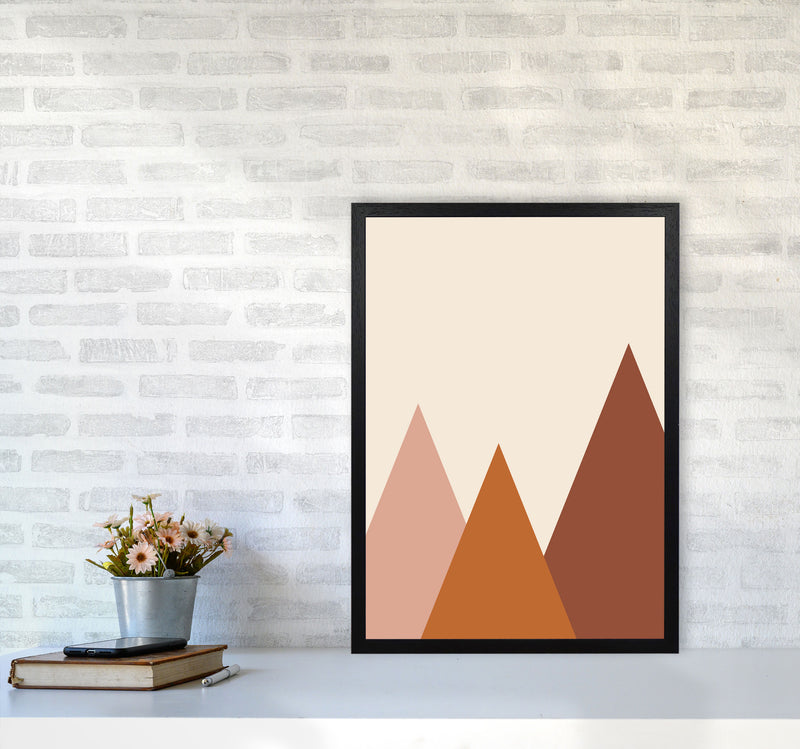 Autumn Rolly abstract Art Print by Pixy Paper A2 White Frame