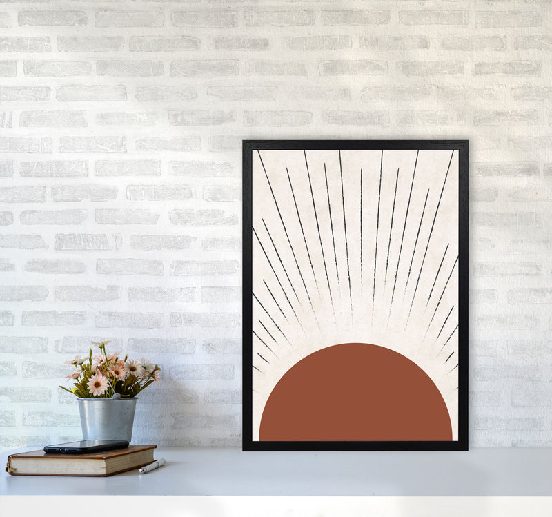 Autumn Sasha Sun abstract Art Print by Pixy Paper A2 White Frame
