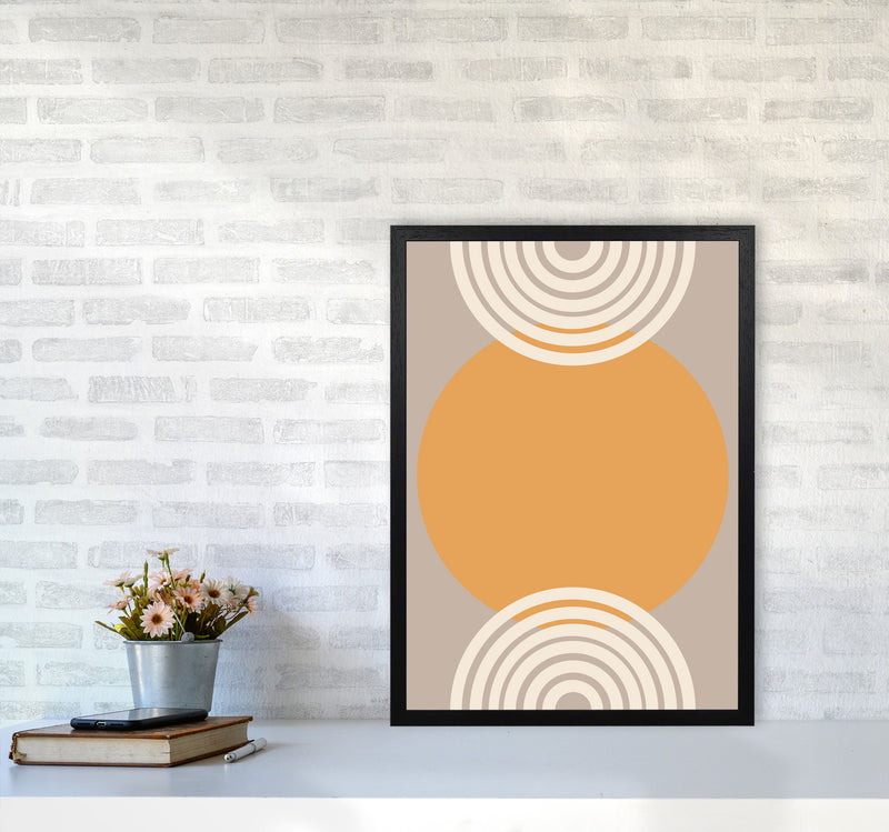 Autumn Orla abstract Art Print by Pixy Paper A2 White Frame