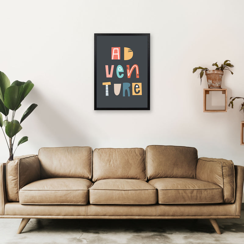 Adventure Neutral kids Art Print by Pixy Paper A2 White Frame