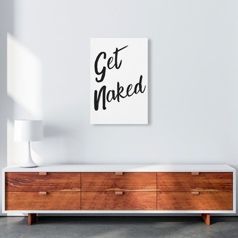 Get Naked 2, Bathroom Modern Print, Framed Bathroom Wall Art A2 Canvas