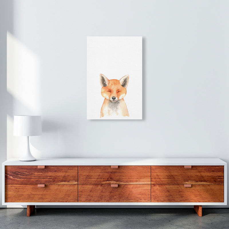 Forest Friends, Cute Fox Modern Print Animal Art Print A2 Canvas
