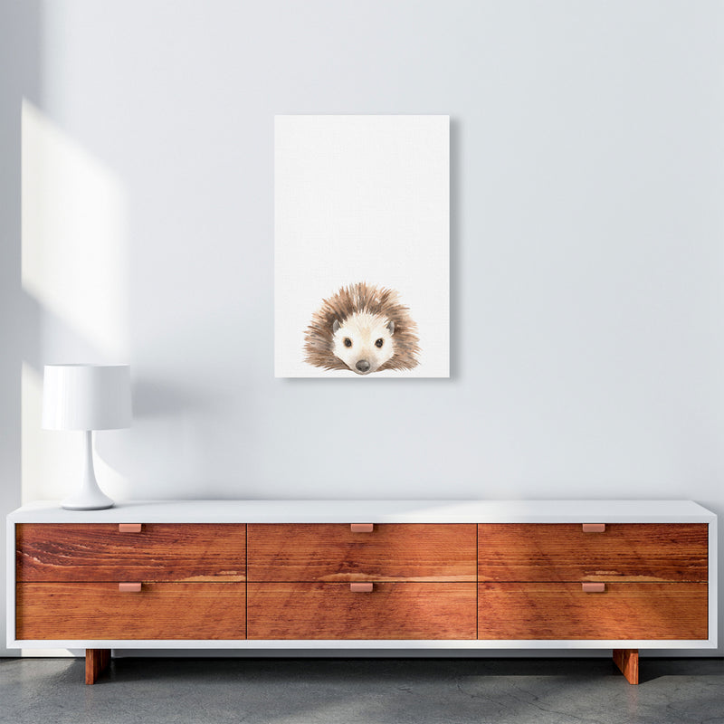 Forest Friends, Cute Hedgehog Modern Print Animal Art Print A2 Canvas