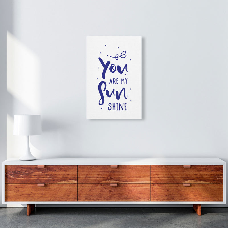You Are My Sunshine Navy Modern Print A2 Canvas