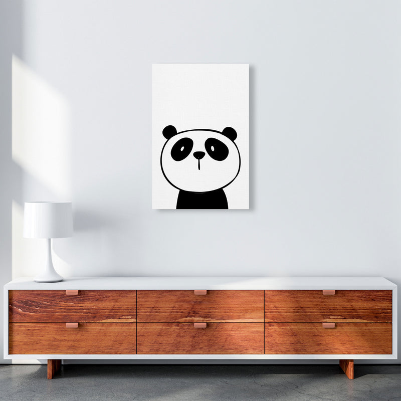 Scandi Panda Framed Nursey Wall Art Print A2 Canvas