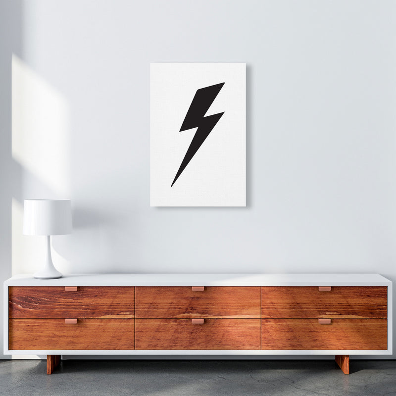 Lightning Bolt Framed Nursey Wall Art Print A2 Canvas