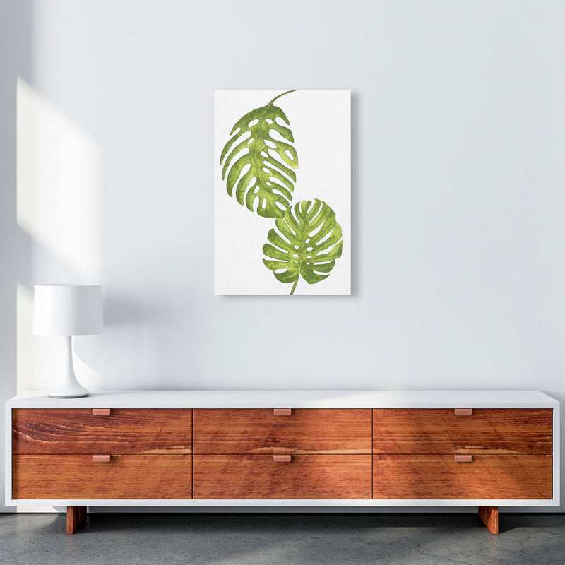 Monstera Leaf Modern Print, Framed Botanical & Nature Art Print A2 Canvas