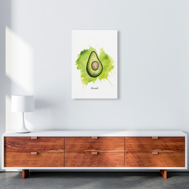 Avocado Modern Print, Framed Kitchen Wall Art A2 Canvas