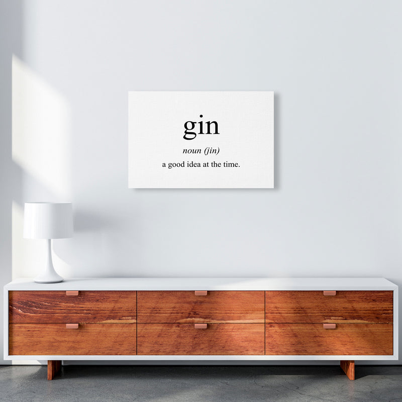 The Meaning Of Gin Modern Print, Framed Kitchen Wall Art A2 Canvas