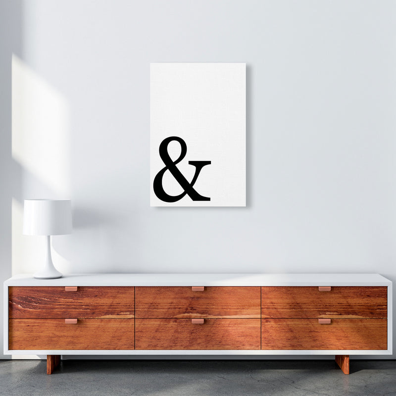 Ampersand Framed Typography Wall Art Print A2 Canvas