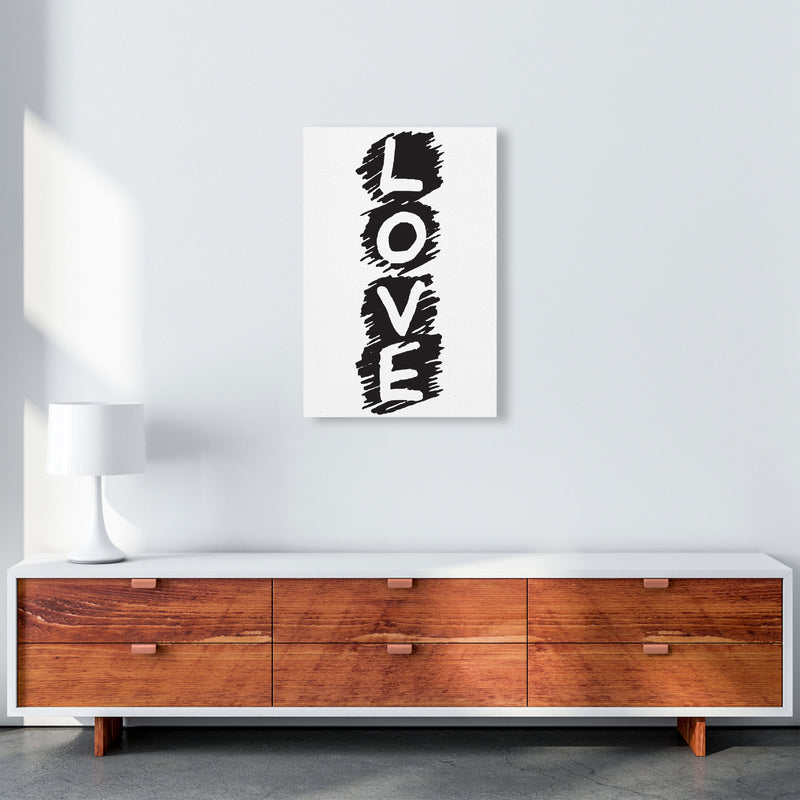 Love Framed Typography Wall Art Print A2 Canvas