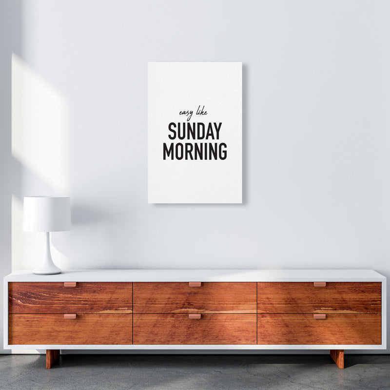 Easy Like Sunday Morning Framed Typography Wall Art Print A2 Canvas