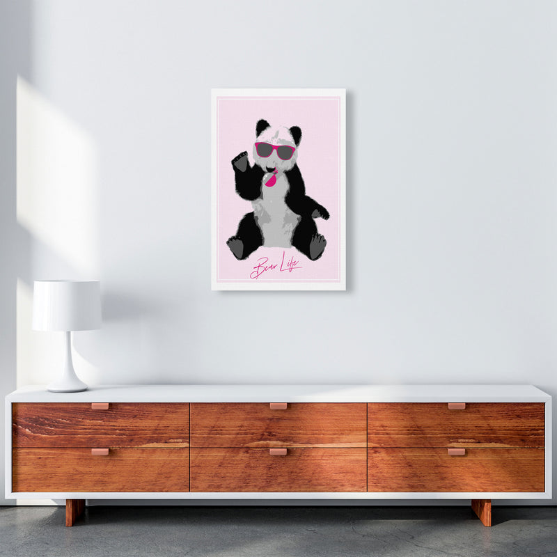 Bear Life Modern Print Animal Art Print A2 Canvas