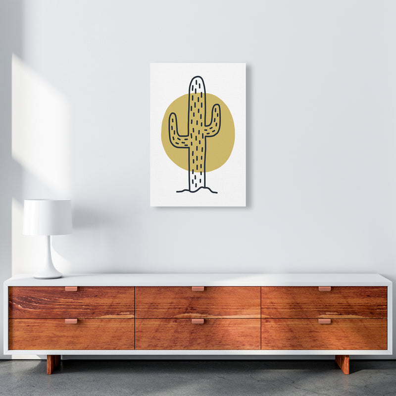 Cactus Moon  Art Print by Pixy Paper A2 Canvas