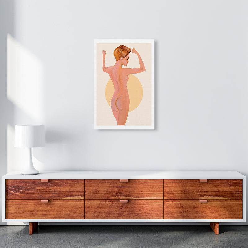 Nude Woman  Art Print by Pixy Paper A2 Canvas