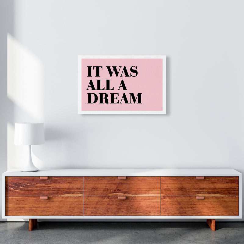 It Was All A Dream Neon Funk  Art Print by Pixy Paper A2 Canvas