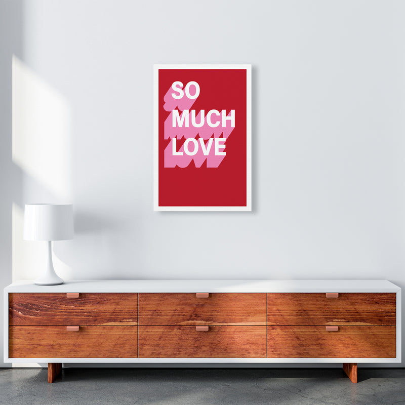 So Much Love Shadow  Art Print by Pixy Paper A2 Canvas