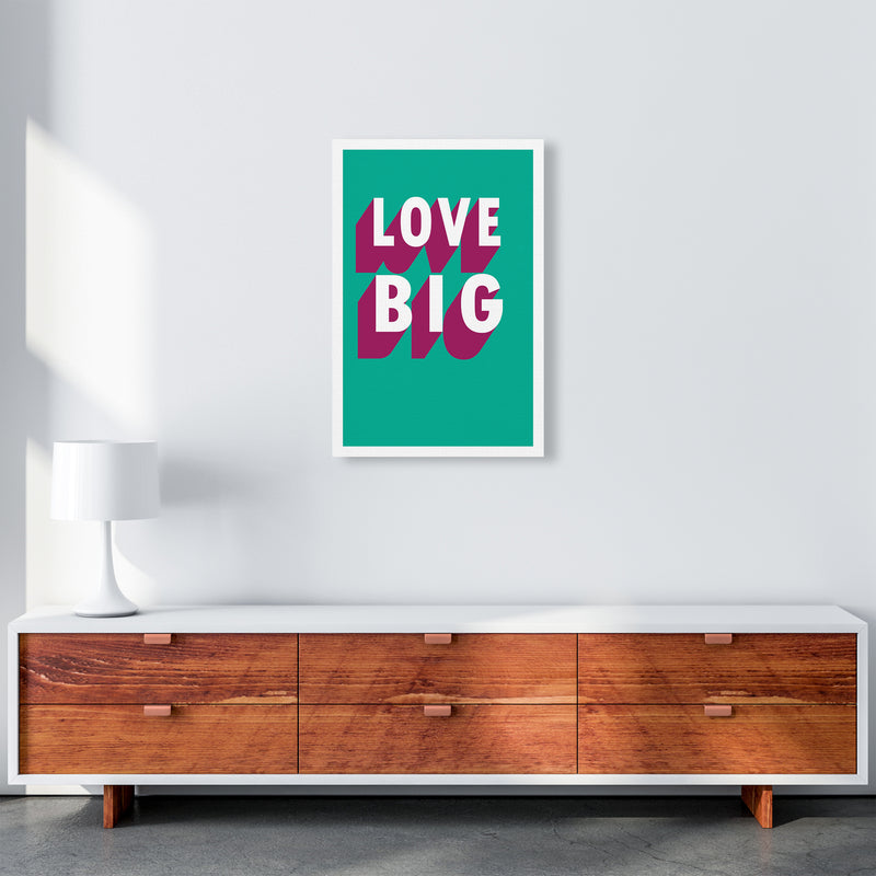 Love Big Shadow  Art Print by Pixy Paper A2 Canvas