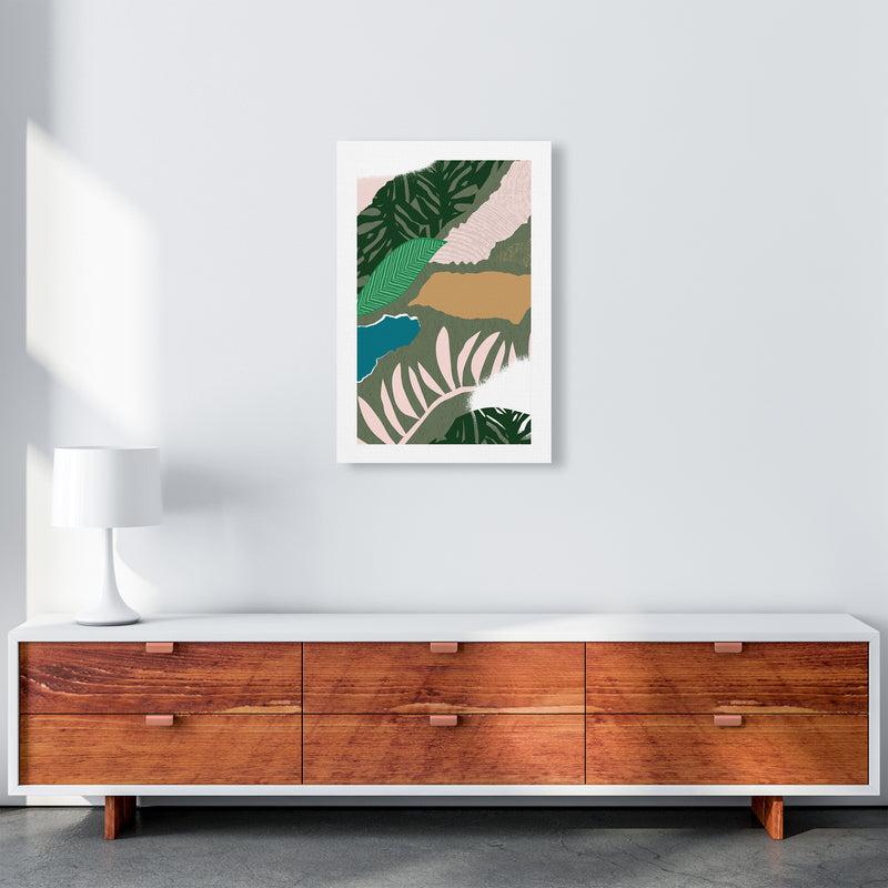 Mismatch Jungle Abstract  Art Print by Pixy Paper A2 Canvas