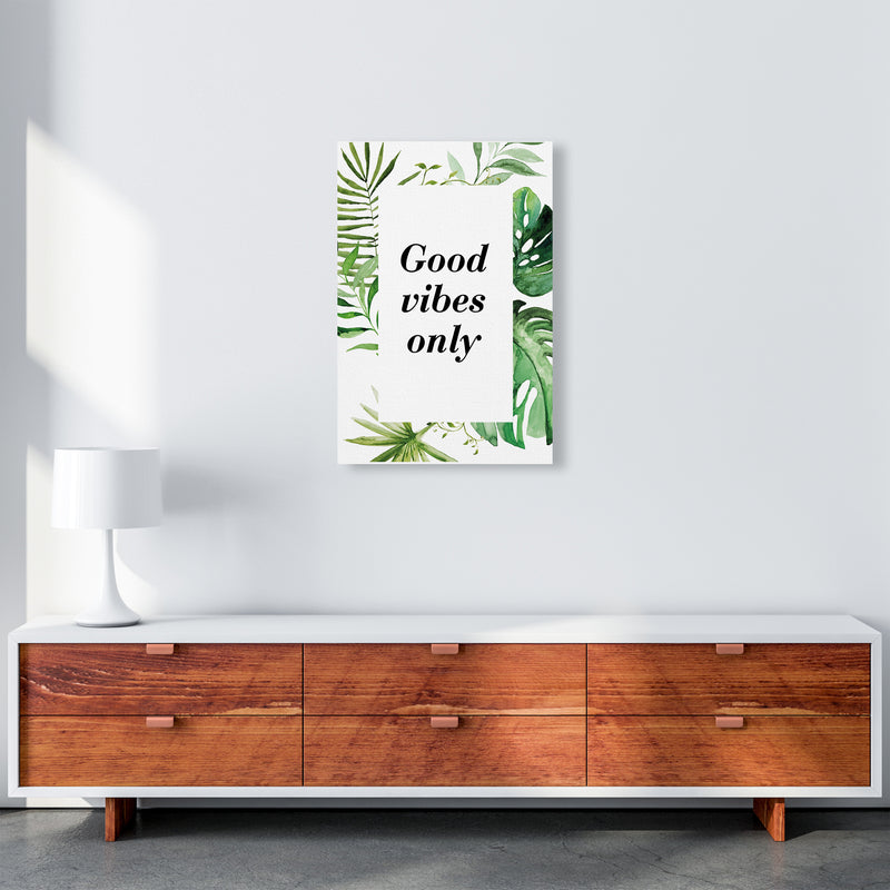 Good Vibes Only Exotic  Art Print by Pixy Paper A2 Canvas