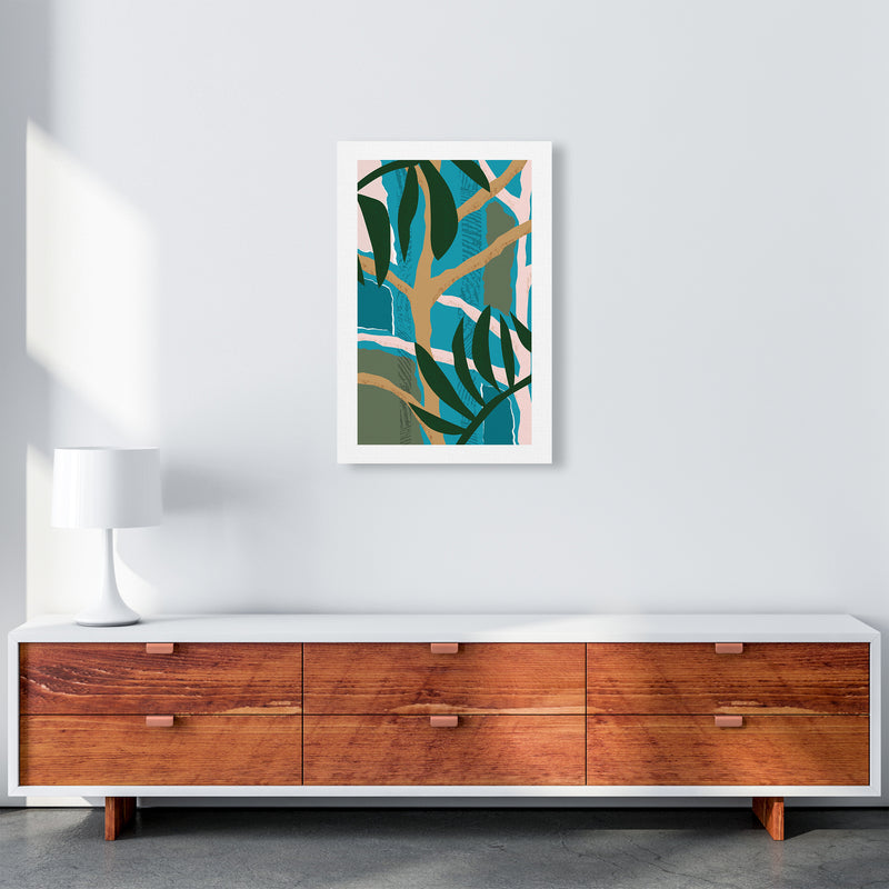 Jungle Tree Abstract  Art Print by Pixy Paper A2 Canvas
