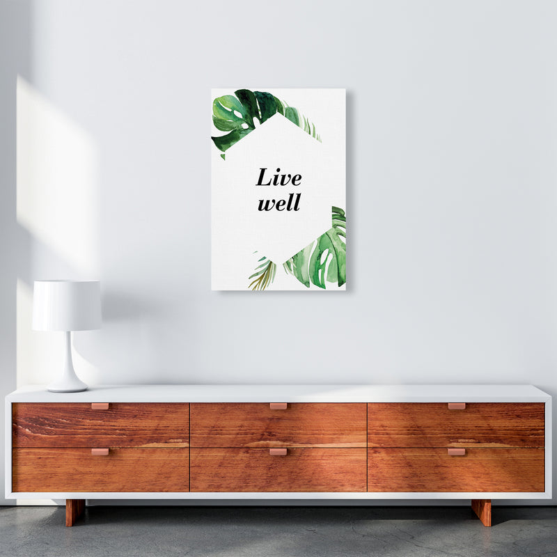 Live Well Exotic  Art Print by Pixy Paper A2 Canvas