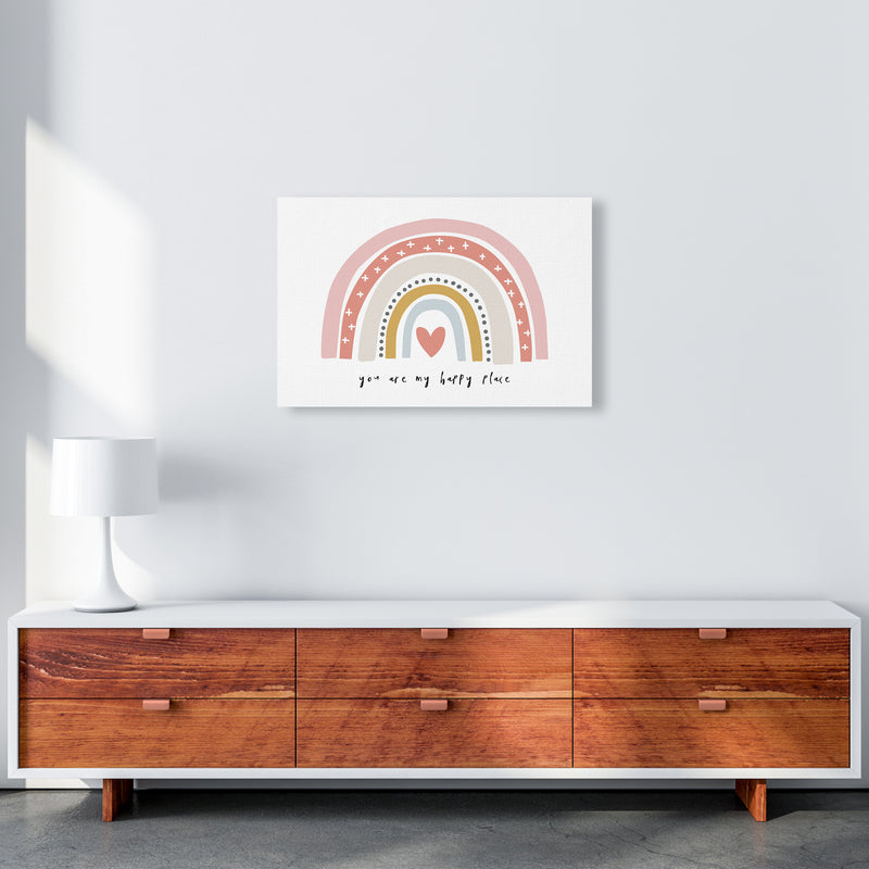 You Are My Happy Place Rainbow  Art Print by Pixy Paper A2 Canvas