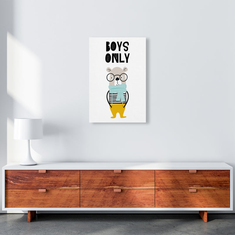 Boys Only Animal Pop  Art Print by Pixy Paper A2 Canvas