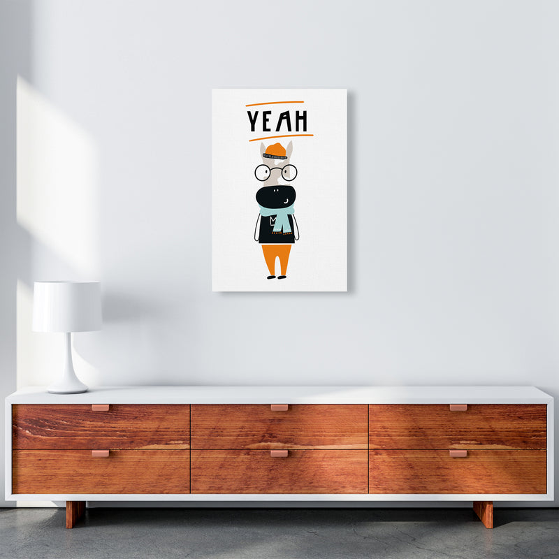 Yeah Animal Pop  Art Print by Pixy Paper A2 Canvas