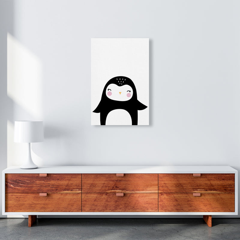 Penguin  Art Print by Pixy Paper A2 Canvas