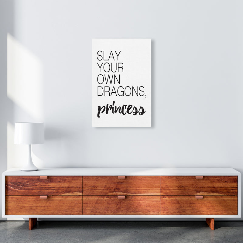 Slay Your Own Dragons  Art Print by Pixy Paper A2 Canvas