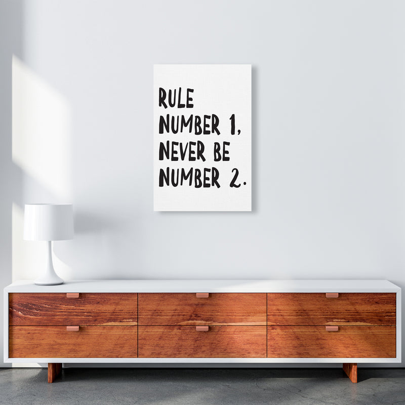 Rule Number One  Art Print by Pixy Paper A2 Canvas