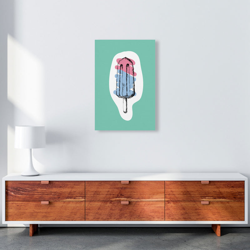 Kitchen Pop Ice Lolly Mint Art Print by Pixy Paper A2 Canvas